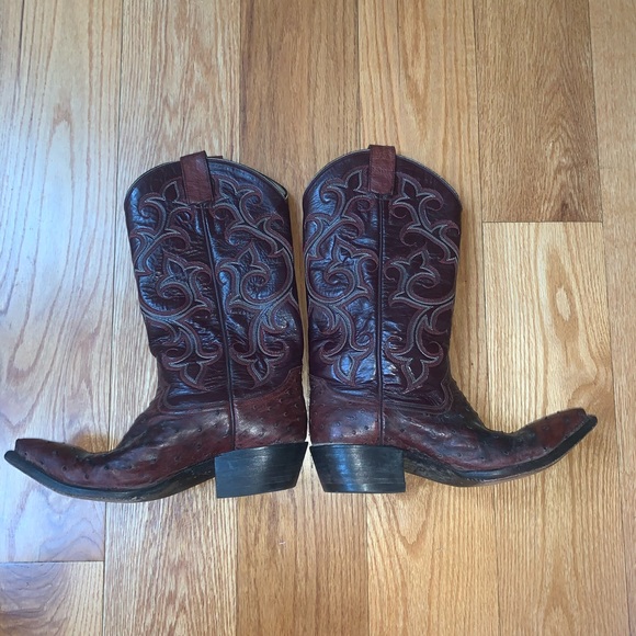 11” Womens Ostrich Leather Cowboy Boot - Champion Attitude - Picture 5 of 7